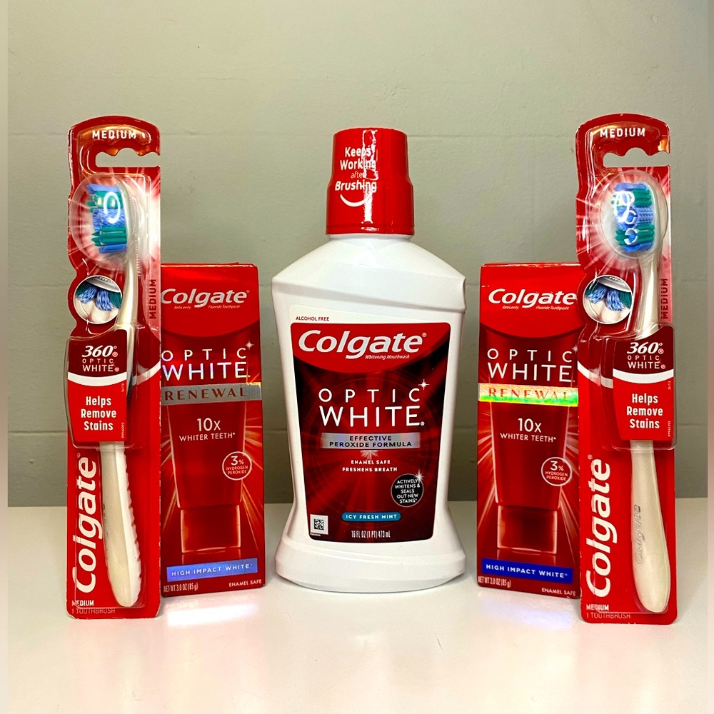 Colgate Optic White Oral Care Bundle